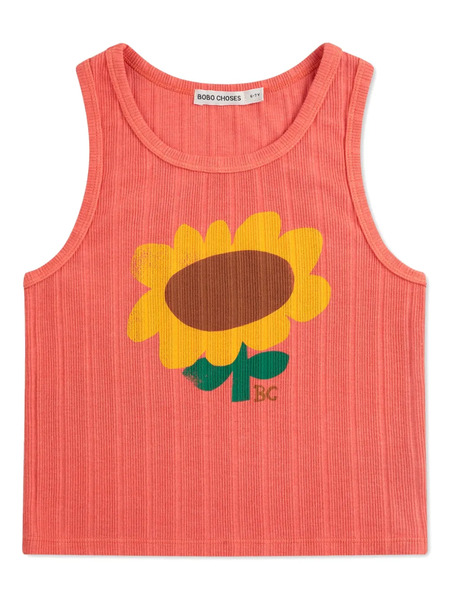  Bobo Choses Floral-print Tank Top - Red 