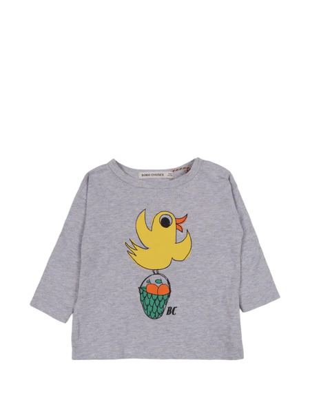  Bobo Choses Flying Oranges Long-sleeve T-shirt - Grey 