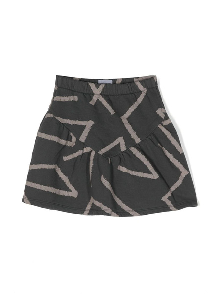  Bobo Choses Graphic-print Organic Cotton Skirt - Grey 