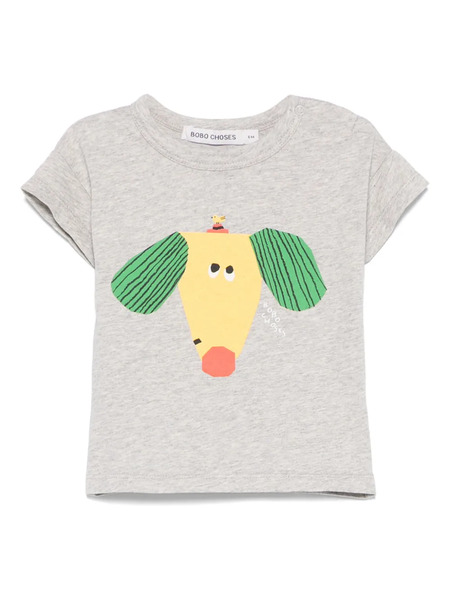  Bobo Choses Happy Dog T-shirt - Grey 