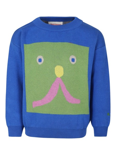  Bobo Choses Intarsia-knit Jumper - Blue 