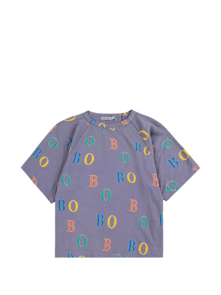  Bobo Choses Lettering-print T-shirt - Blue 