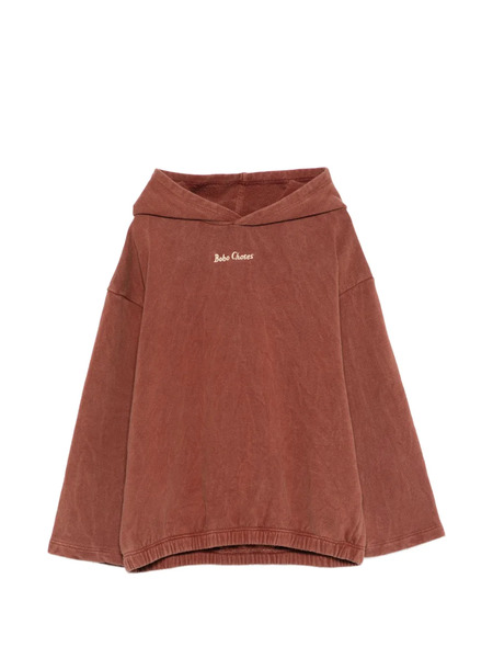  Bobo Choses Logo-embroidered Hoodie - Brown 