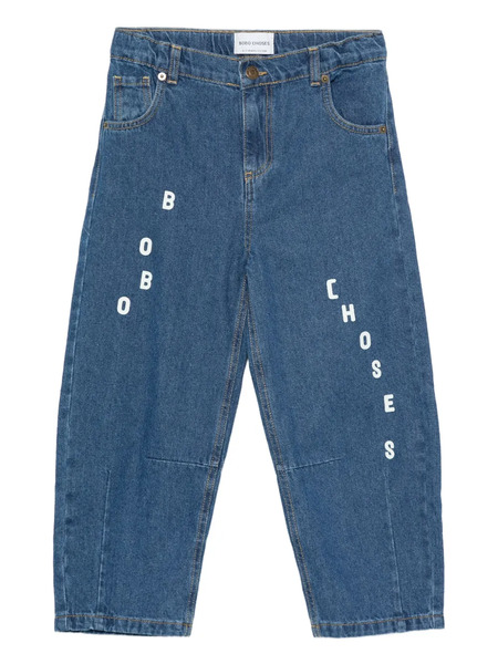  Bobo Choses Logo-print Jeans - Blue 