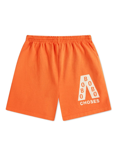  Bobo Choses Logo-print Shorts - Orange 
