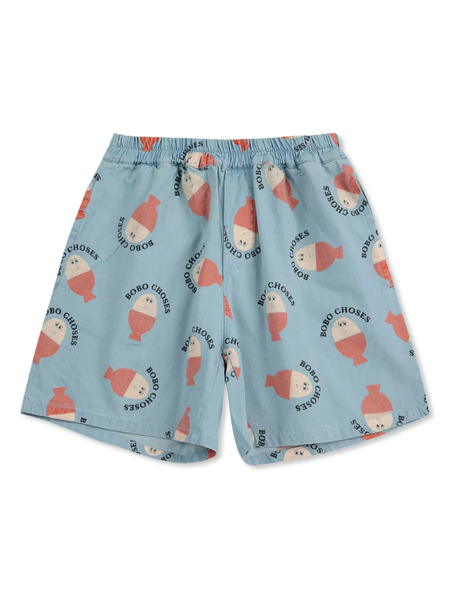  Bobo Choses Morning Egg Shorts - Blue 