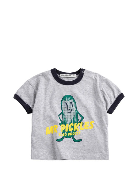  Bobo Choses Mr Pickles Print T-shirt - Grey 
