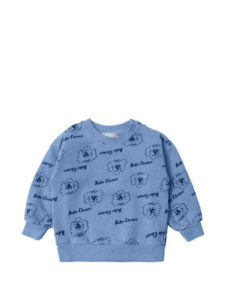  Bobo Choses Print-detail Sweatshirt - Blue 