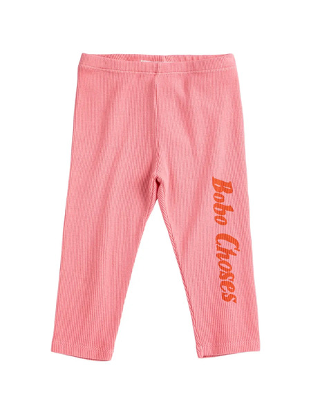  Bobo Choses Ribbed Leggings - Pink 