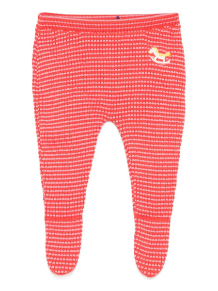  Bobo Choses Rocking Horse Knit Leggings - Red 