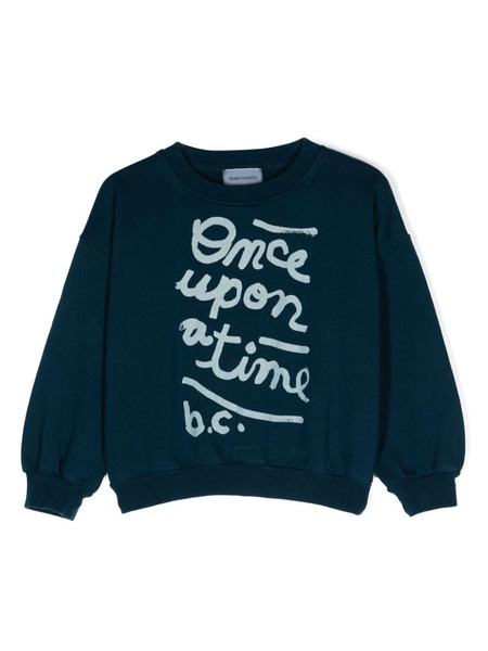  Bobo Choses Slogan-print Sweatshirt - Blue 