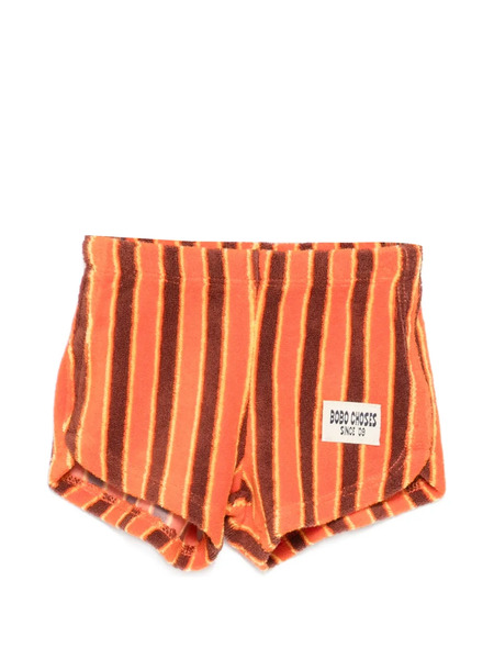  Bobo Choses Striped Shorts - Orange 