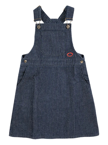  Bobo Choses Tic Tac Toe Denim Dress - Blue 