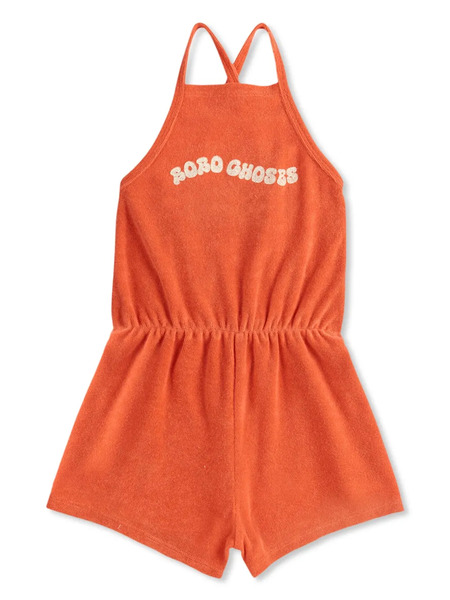  Bobo Choses Wavy Playsuit - Orange 
