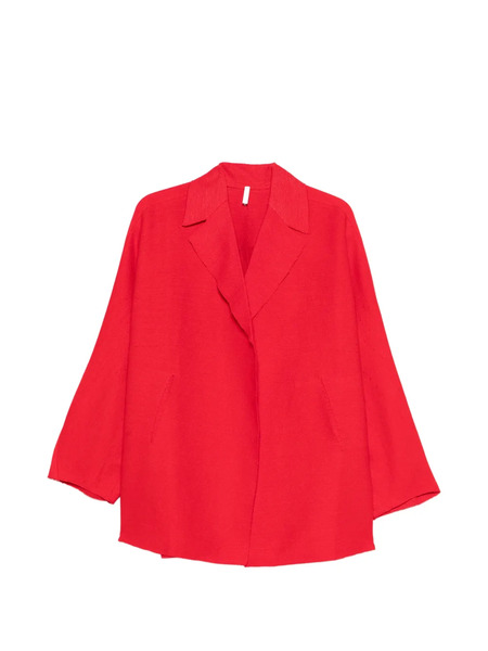  Boboutic Shawl-collar Cape - Red 