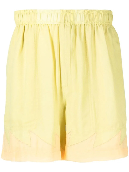  Bode Above-knee Silk Shorts - Green 