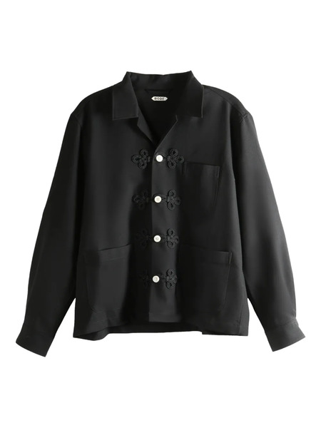  Bode Astor Trillium Shirt - Black 