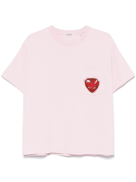  Bode Crest T-shirt - Pink 