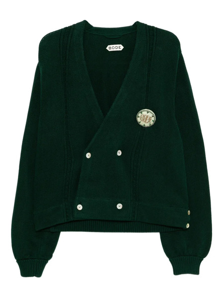  Bode Double-breasted Cardigan - Green 