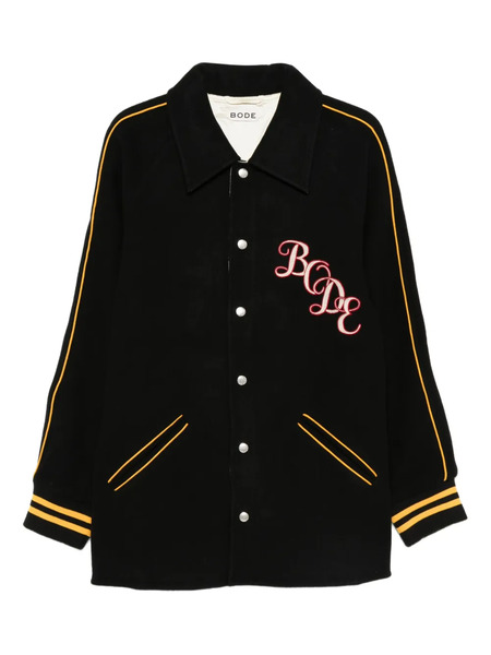  Bode Embroidered-stripe Jacket - Black 