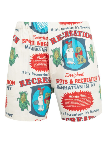  Bode Enrichment Shorts - White 