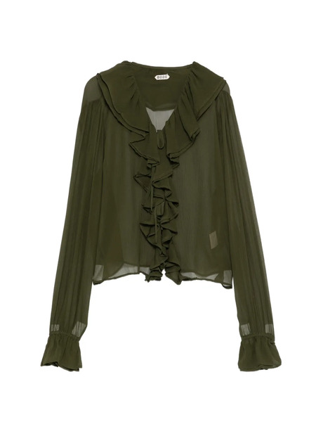 Bode Flounce Blouse - Green 