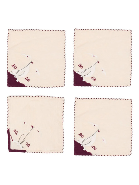  Bode Garden Party Cocktail Napkins - Neutrals 
