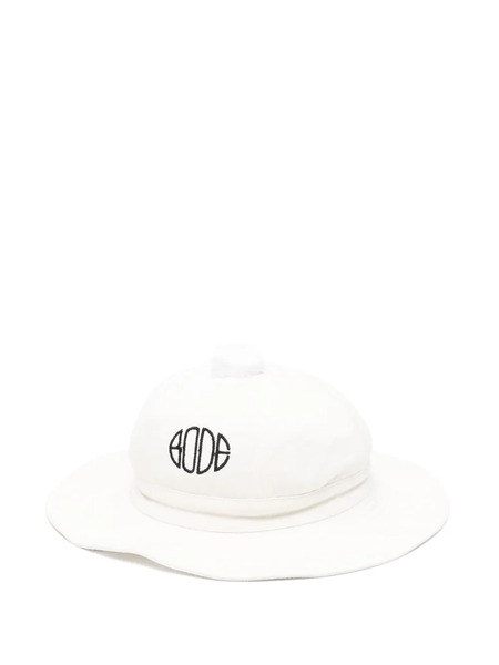  Bode Grandfather Bucket Hat - White 