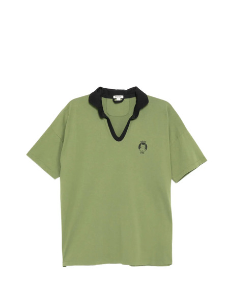  Bode Graphic-print V-neck T-shirt - Green 