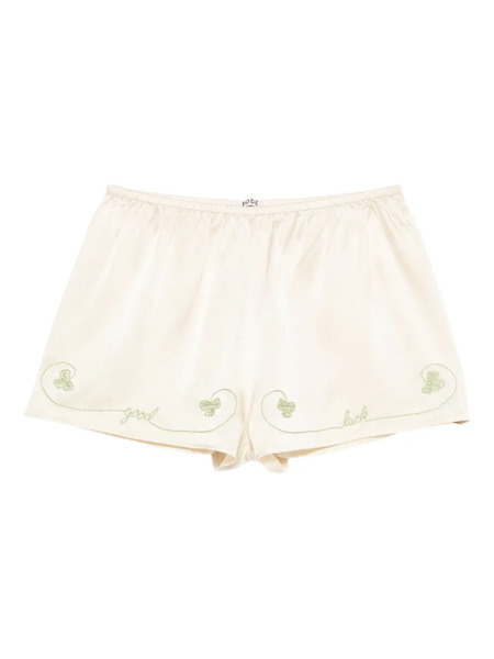  Bode Luck Draw Shorts - Neutrals 