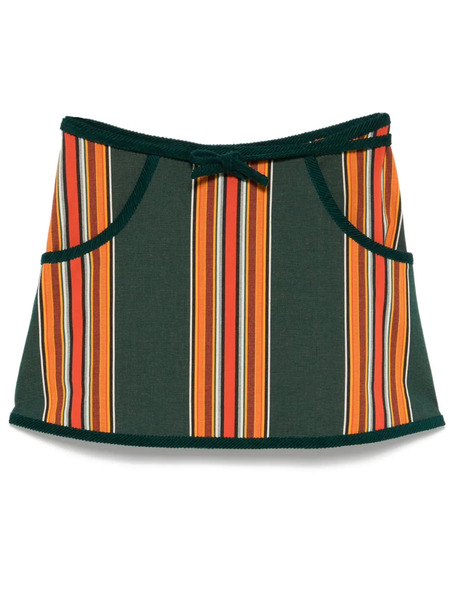  Bode Parakeet Mini Skirt - Green 
