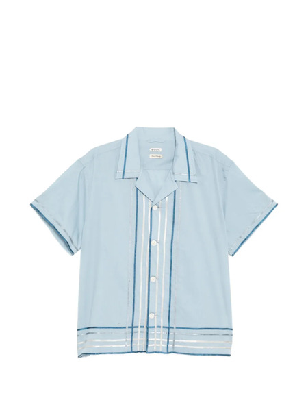  Bode Ribbon Plaid Shirt - Blue 