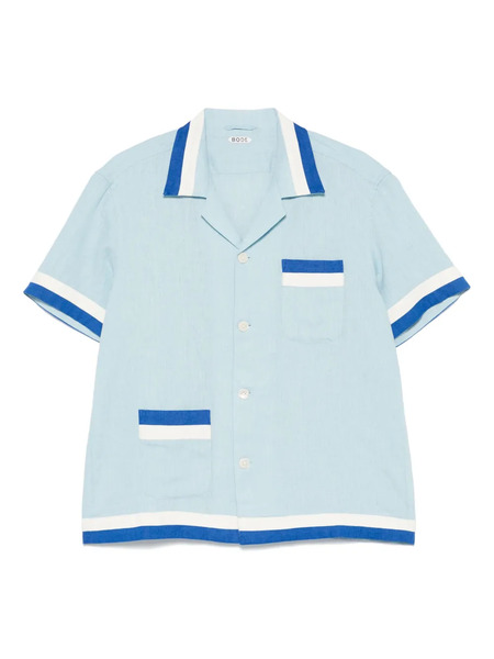  Bode Seedling Stripe Shirt - Blue 