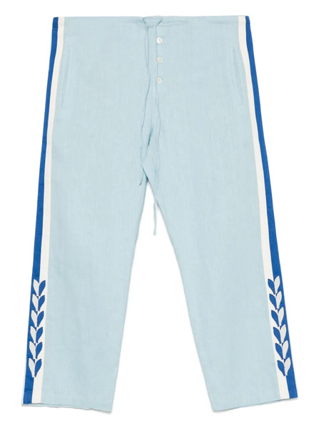  Bode Seedling Stripe Trousers - Blue 