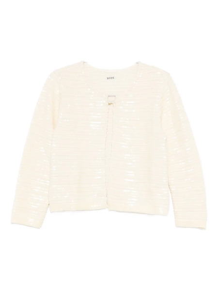  Bode Sequin-embellished Cardigan - Neutrals 