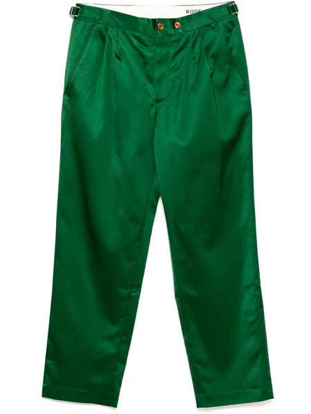  Bode Sheen Pleated Trousers - Green 