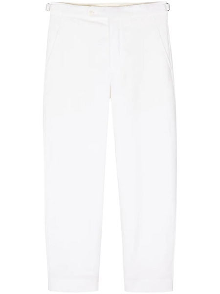  Bode Straight-leg Cotton Trousers - White 