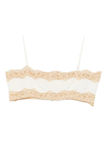  Bode Trousseau Lace Bra - Neutrals 