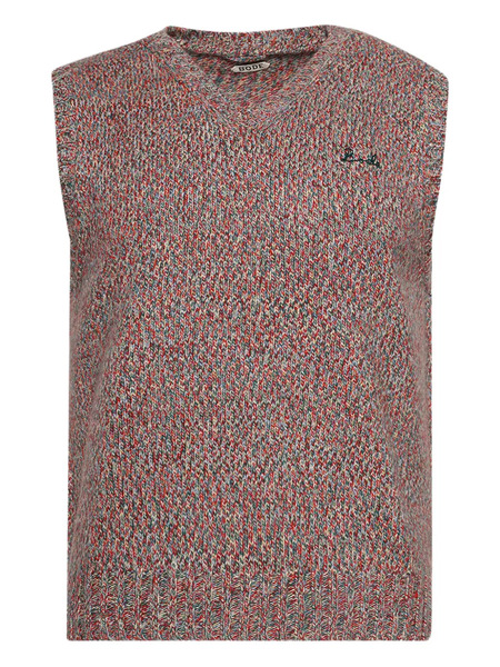  Bode V-neck Falls Vest - Red 