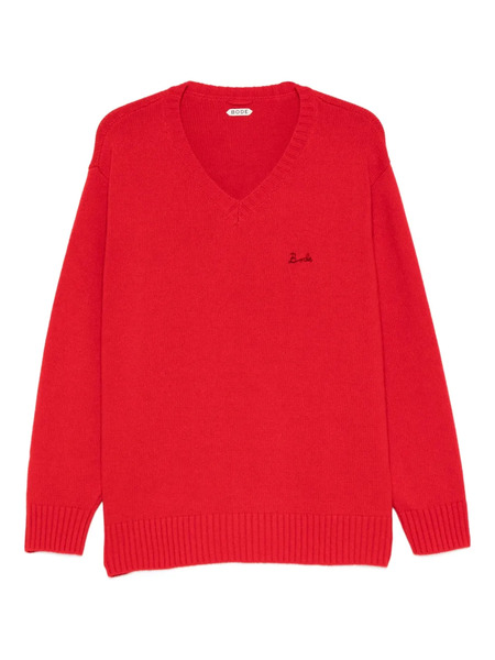  Bode V-neck Logo-embroidered Sweater 