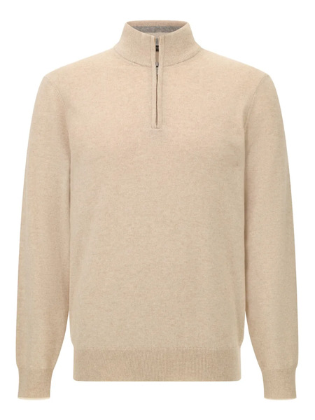  Boggi Milano Half-zip Sweater - Neutrals 