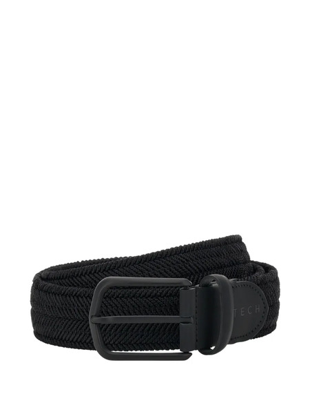  Boggi Milano Herringbone Belt - Black 