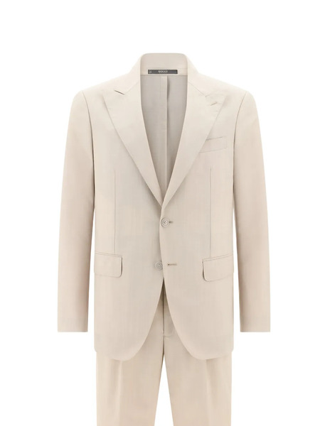  Boggi Milano Peak-lapels Wool Suit - Neutrals 