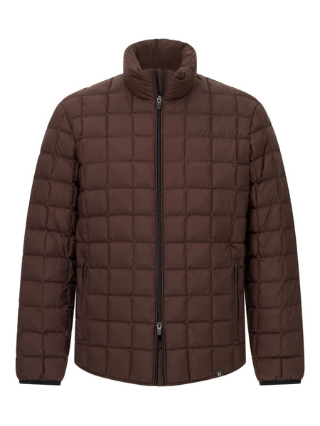  Boggi Milano Quilted Goose-down Bomber Jacket - Brown 