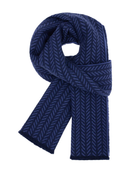  Boggi Milano Wool Scarf - Blue 