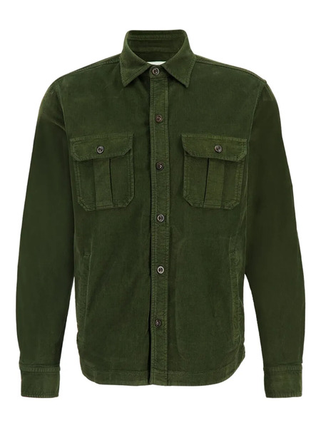  Boglioli Buttoned Corduroy Overshirt - Green 