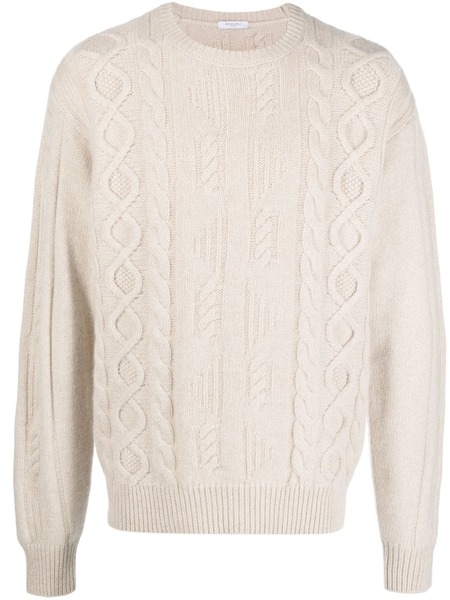  Boglioli Cable-knit Cashmere Jumper - Neutrals 