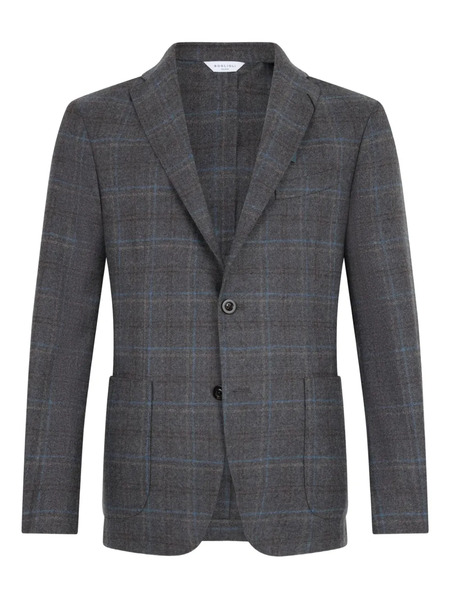  Boglioli Check-print Blazer - Grey 