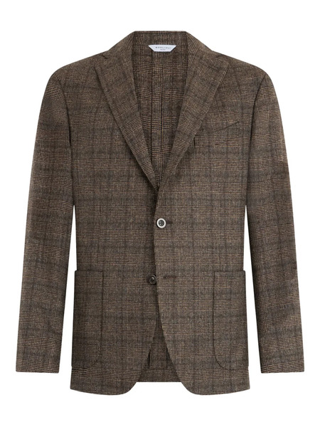  Boglioli Checked Single-breasted Blazer - Brown 