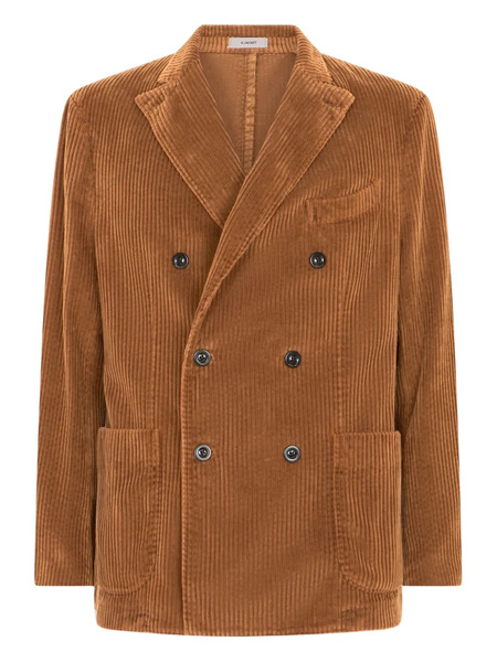  Boglioli Corduroy Double-breasted Jacket - Brown 